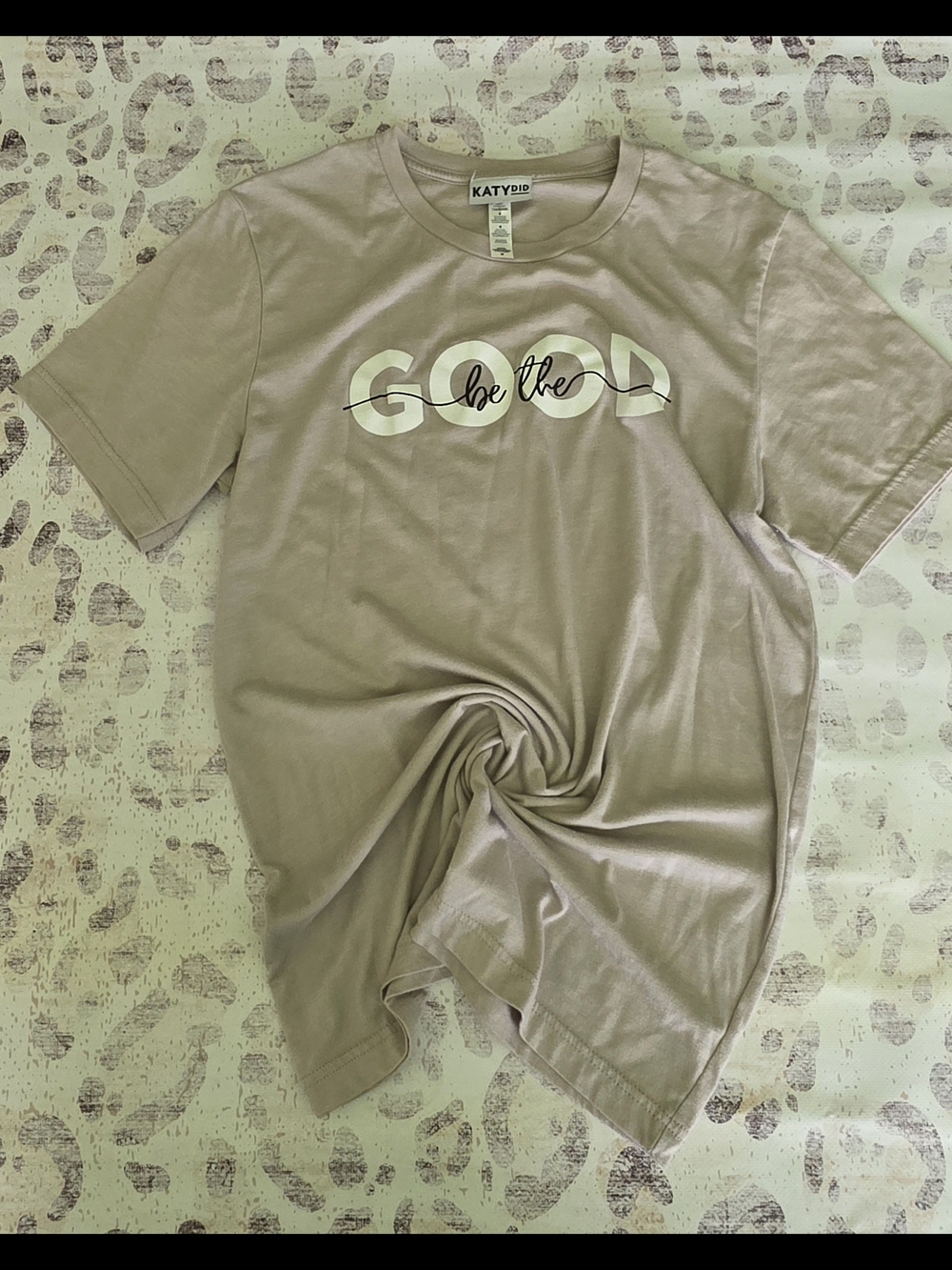 KatyDid 'Be the Good' Graphic Tee - Taupe